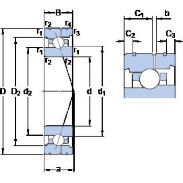 Bantalan 7017 ACB/P4AL SKF