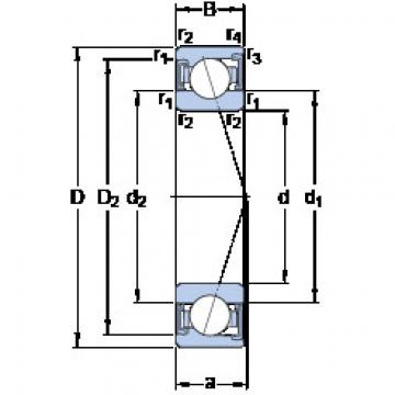 Bantalan S7000 ACD/P4A SKF