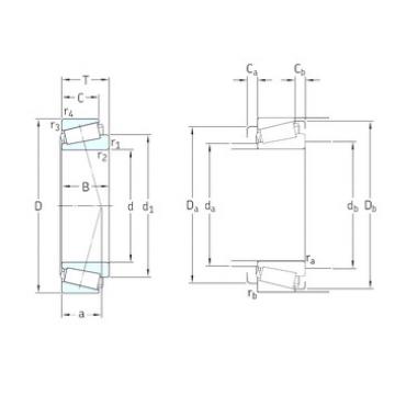 Bantalan L44643/610 SKF