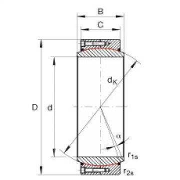 Bantalan GE460-DW-2RS2 INA