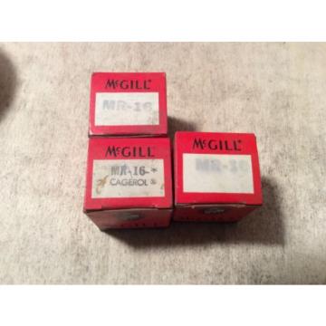 3- MCGILL   /bearings #MR-16,30 day warranty, free shipping lower 48!