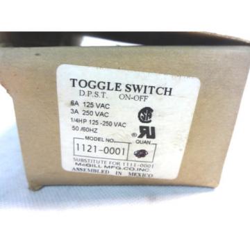 NEW MCGILL 1121-0001 DPST ON-OFF TOGGLE SWITCH