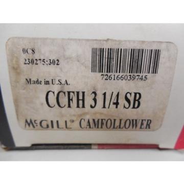 MCGILL CAM FOLLOWER CCFH 3 1/4 SB CCFH 3-1/4 SB CCFH314SB NIB