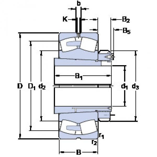 Bantalan 232/750 CAKF/W33 + OH 32/750 H SKF #1 image