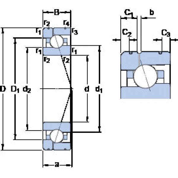 Bantalan 7005 CE/HCP4AL1 SKF #1 image