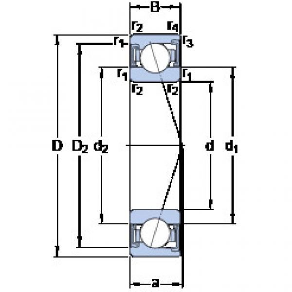 Bantalan S7000 ACD/P4A SKF #1 image