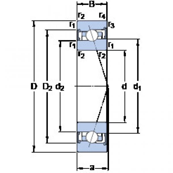 Bantalan S71910 CB/P4A SKF #1 image