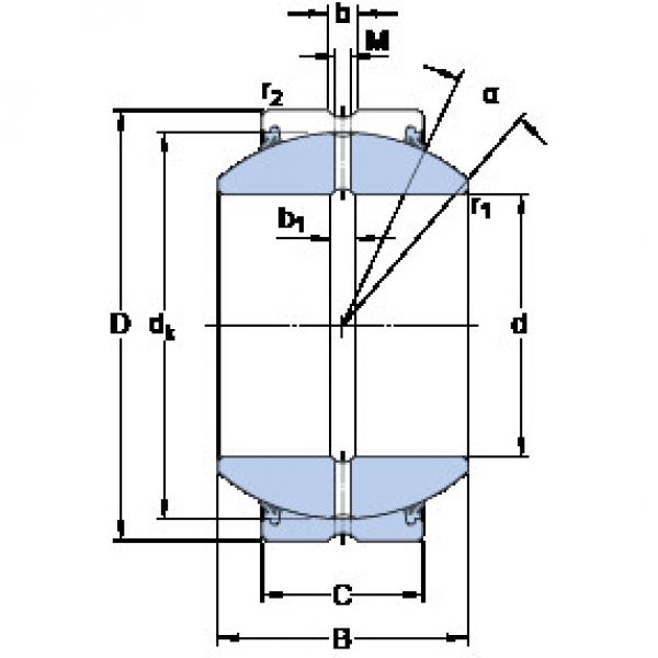 Bantalan GEZH 304 ES-2RS SKF #1 image