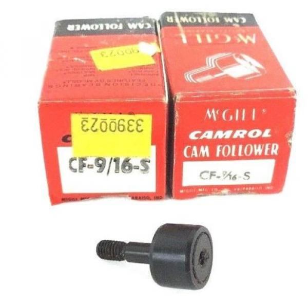 LOT OF 2 NEW MCGILL CF-9/16-S CAMROL CAM FOLLOWER #1 image