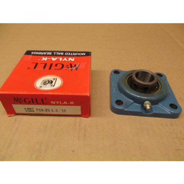 1 NIB MCGILL FC4-25-1-3/16 FC42513/16 FC4251316 4 BOLT FLANGE BLOCK 1 3/16&#034; BORE #1 image